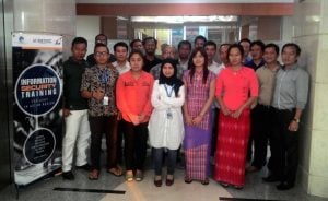 Photos with participants of JICA & IDSIRTII CSIRT training