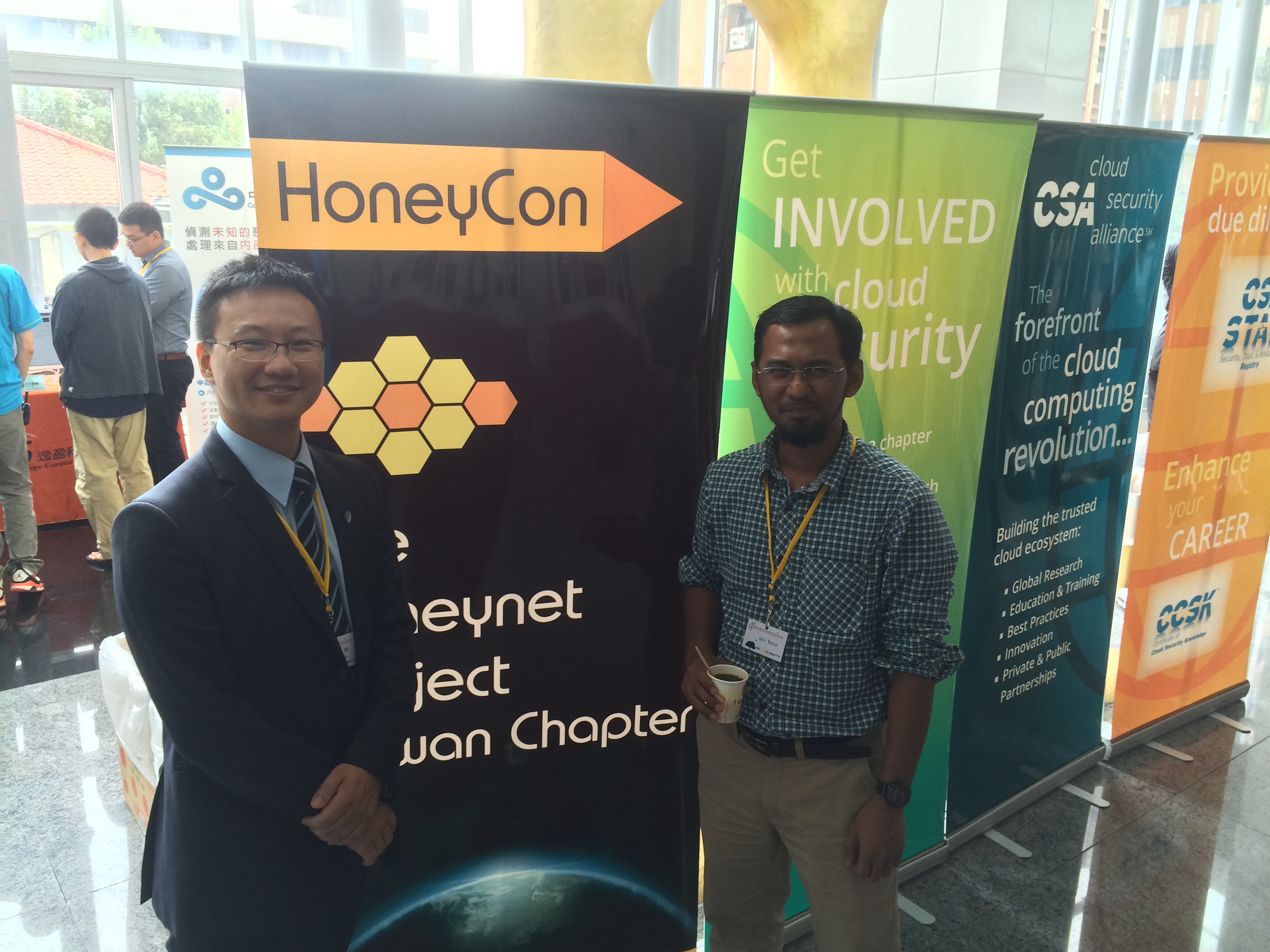 With Steven Tsai - very good friend, CSA Taiwan Chapter, Advisor to the TWNCSIRT, Honeynet Project Taiwan Chapter leader!