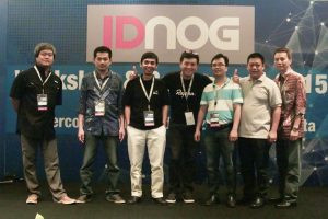 IDNOG committee 2015, left to right: Valens Riyadi, Harijanto Pribadi, Wita Laksono, myself Willy Sutrisno, Rommy Kuntoro, Parlin Marius, Freddi Pinontoan (missing Agus Ariyanto)