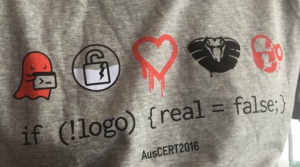 The AusCERT 2016 shirt.