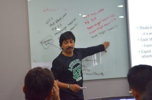 Moin sharing his skills as Community Trainer in a workshop in Malaysia