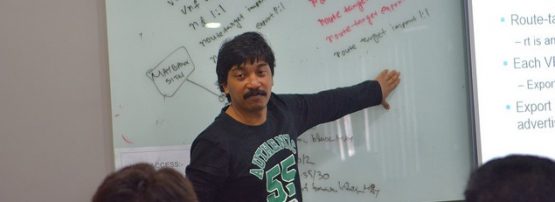 Moin sharing his skills as Community Trainer in a workshop in Malaysia