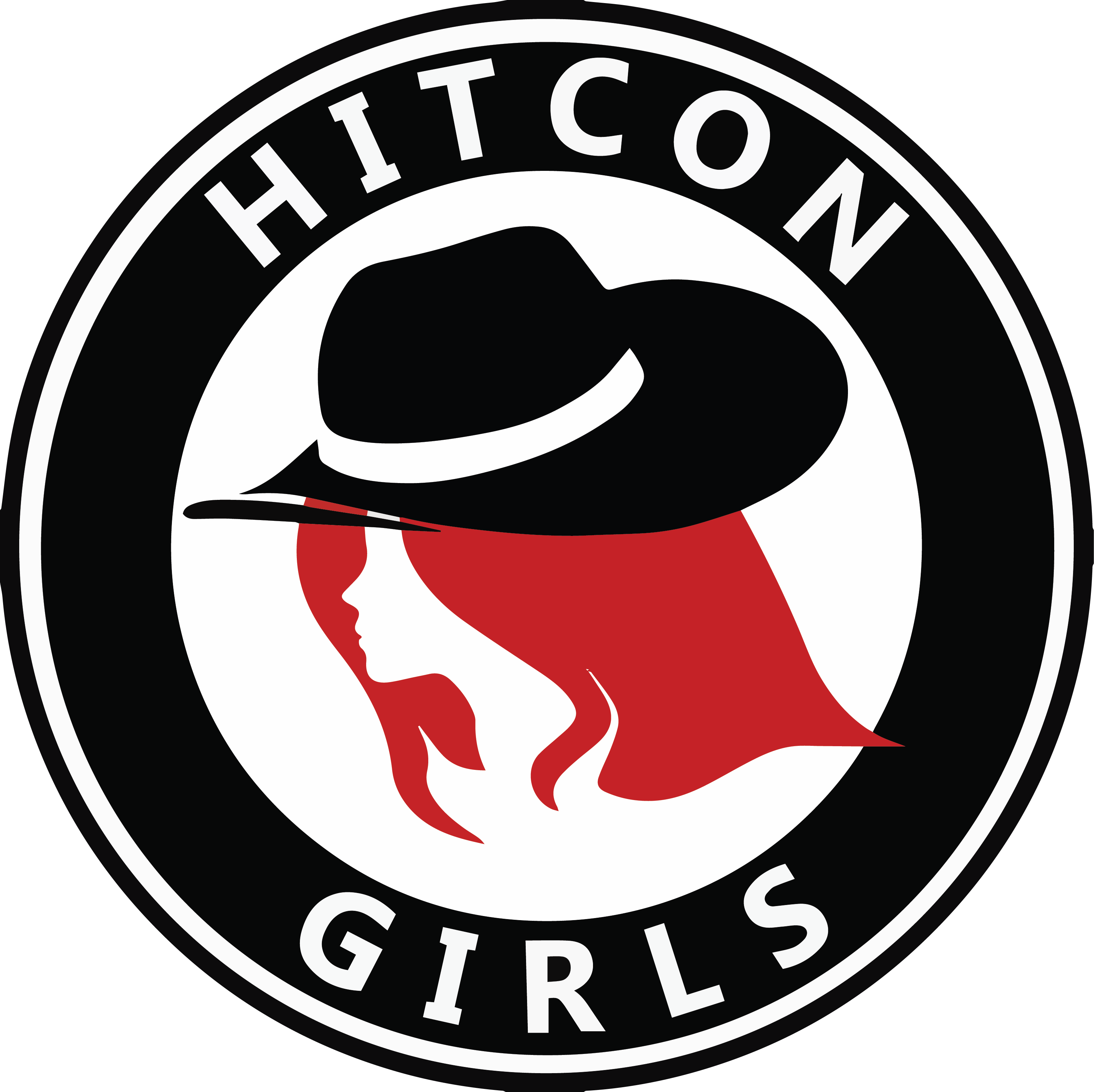 The HITCON GIRLS logo was designed by co-founder Ashley Shen to illustrate that not all hackers are men. 
