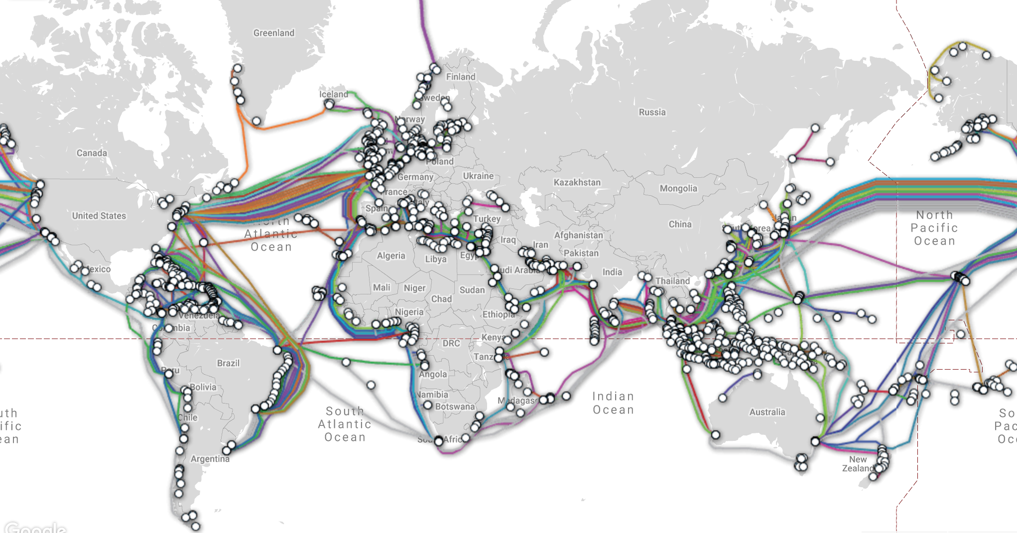 The future of undersea Internet cables: Are big tech companies forming a  cartel? | APNIC Blog
