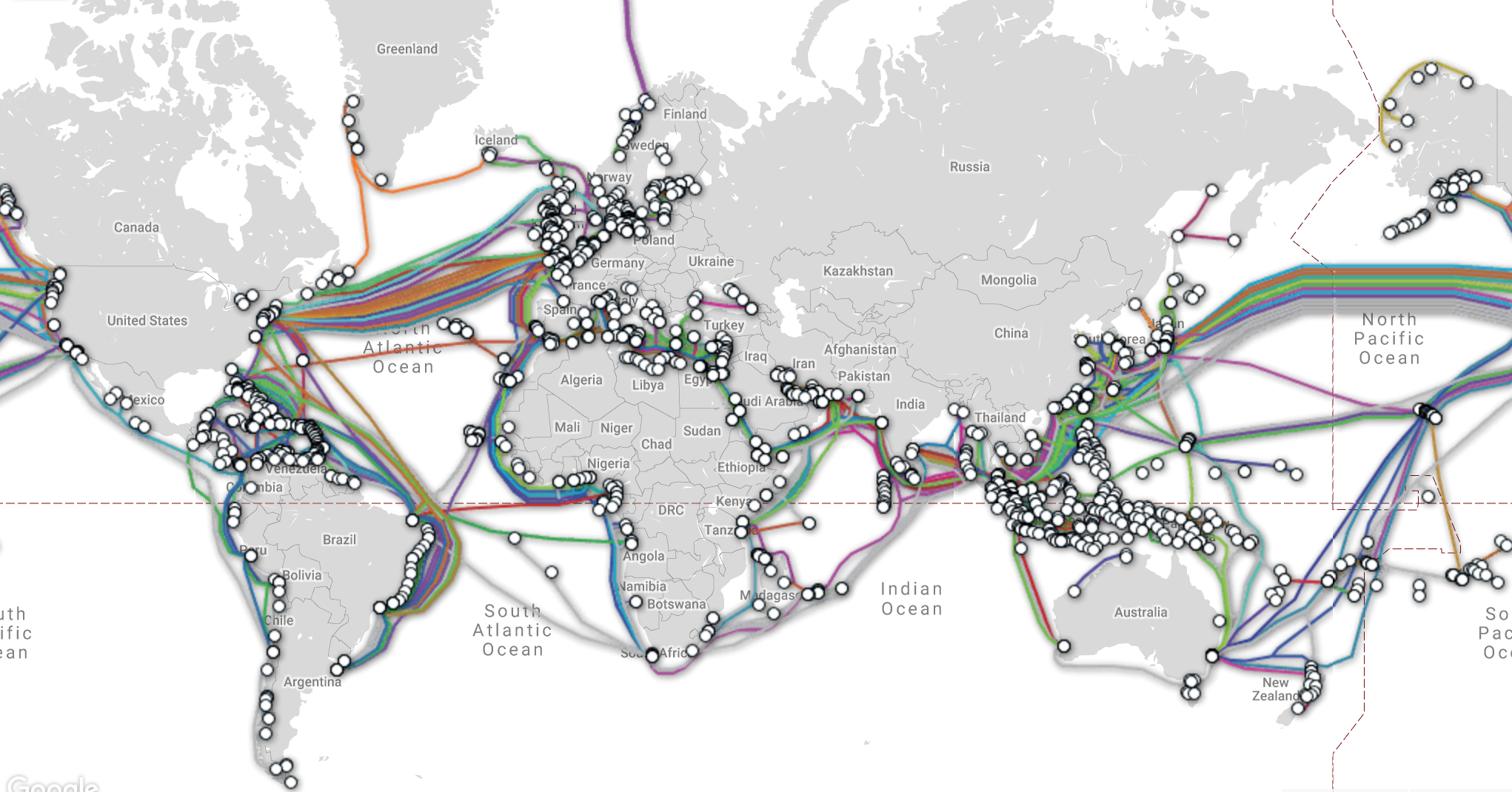 Internet Cable Map