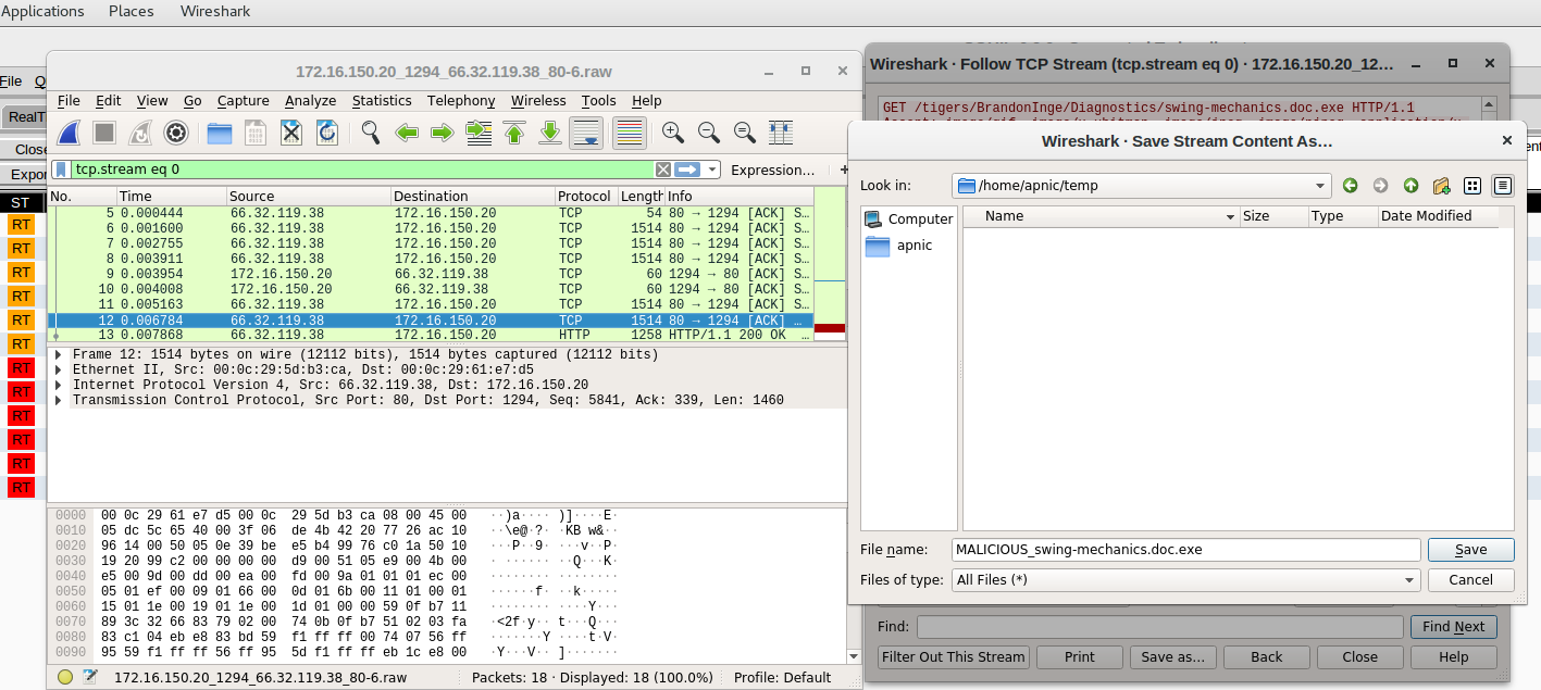 wireshark search for string in payload