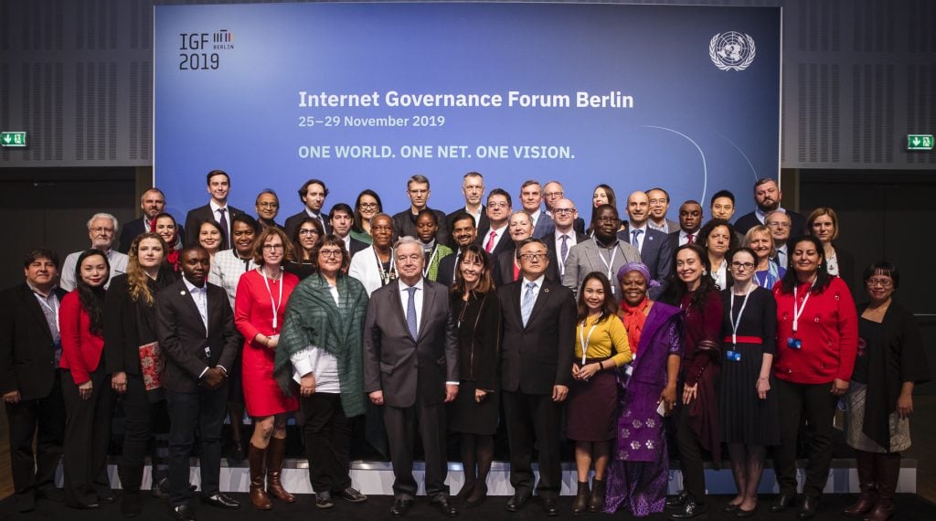 Group photo of the members of the 2019-2020 IGF Multistakeholder Advisory Group.