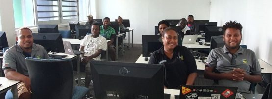 An image of the Solomon Islands Government Data Centre team