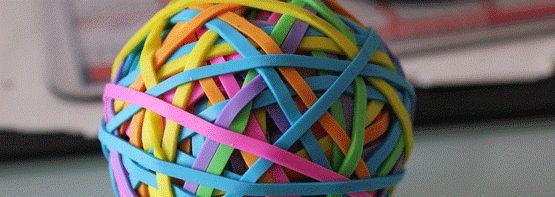 Ball of rubber bands