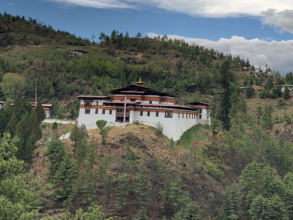 A picture of the Simtokha Monastery.