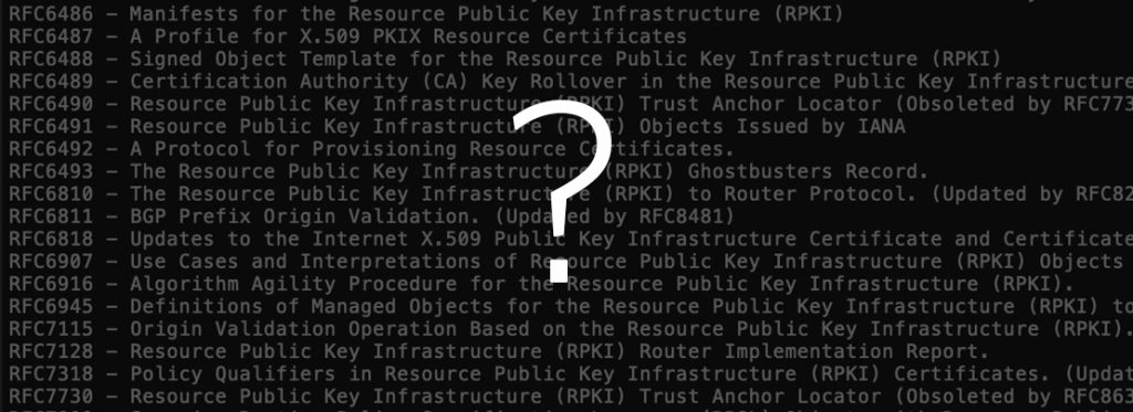 Which RPKI-related RFCs should you read?