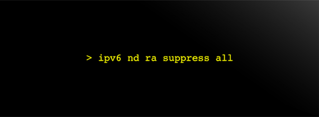 Suppress_IPv6_banner