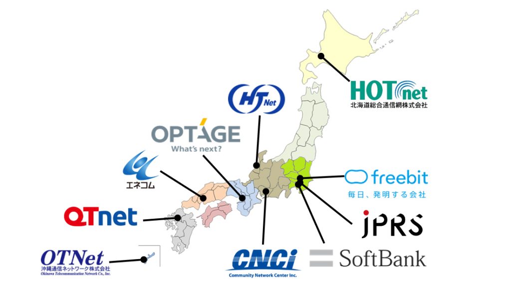 Figure 1 — JPRS conducted an experiment into anti-DDoS functionalities implemented in full-service resolver implementations, with these nine Japanese ISPs.