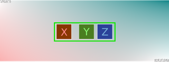 Illustration showing three detected X, Y, Z patterns.