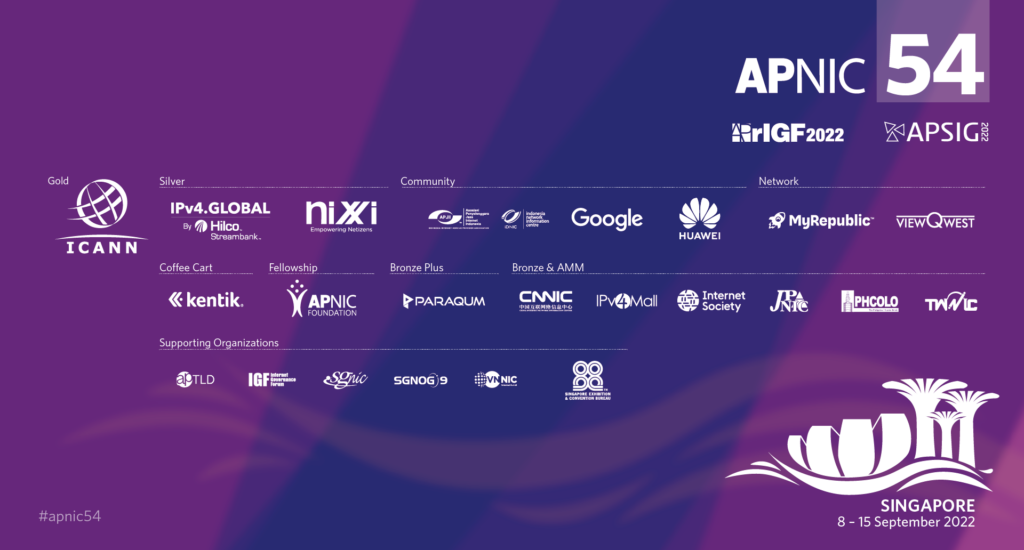 Image of APNIC 54 Sponsors.