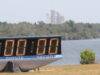 The NASA launch countdown timer