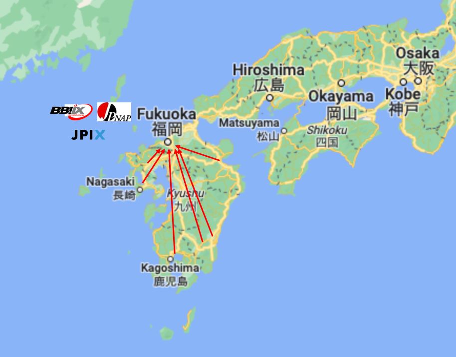 Figure 8 — Japan’s ‘third hub’ in Fukuoka.