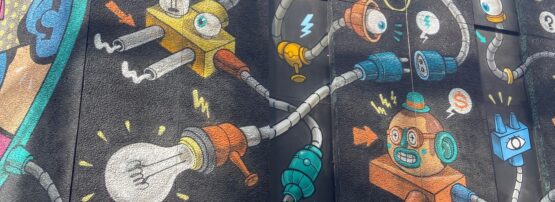 Detail from the Mural "Connectivity Matters" Shoreditch, London