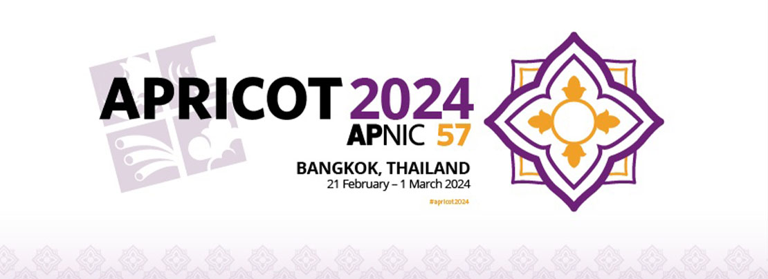 Banner image for Welcome to APRICOT 2024 article.
