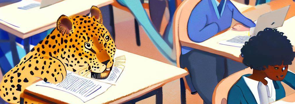 A Cheetah in the classroom