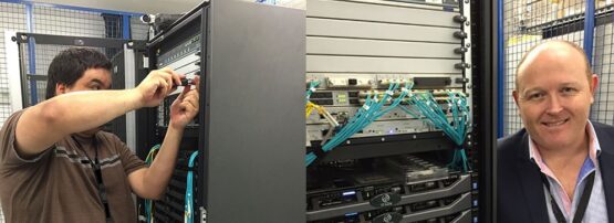 Terry Manderson and a NIC.CZ engineer install an instance of L Root in 2015