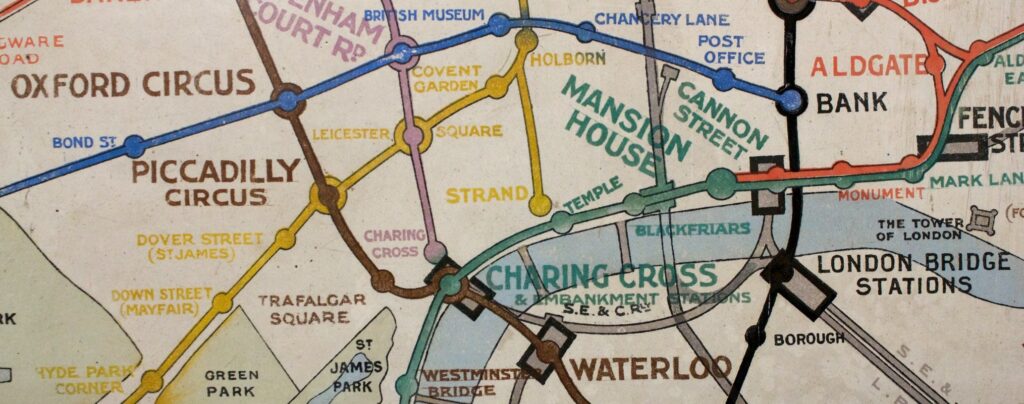 A 1920s London Underground Map