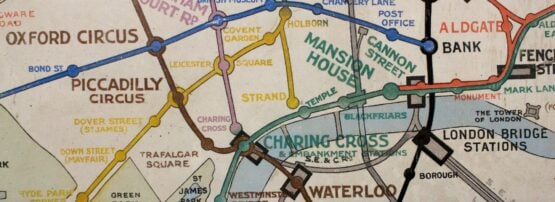 A 1920s London Underground Map