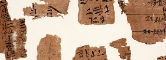 A fragment of papyrus in the Metropolitan Museum of Art, New York