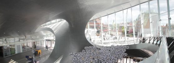 Arnhem Centraal Station. Arnhem is the location of SIDN in the Netherlands