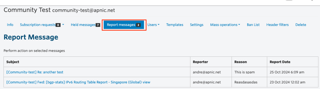 Figure 2 — A user-friendly dashboard for managing and resolving reported posts has been added.