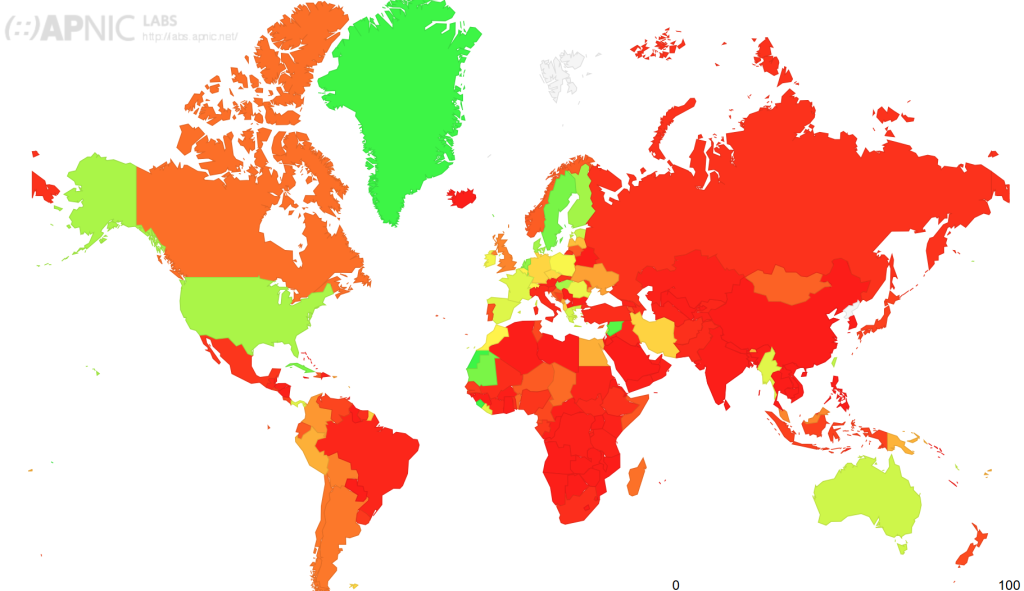 Figure 1 — Global RPKI filtering, current on 15 January 2025.