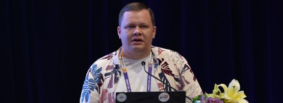 Christopher Hawker presents prop-156 during the OPM at APNIC 57.