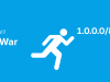 Two figures race to claim an IP address.