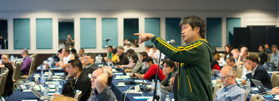 A person contributing to a policy discussion.