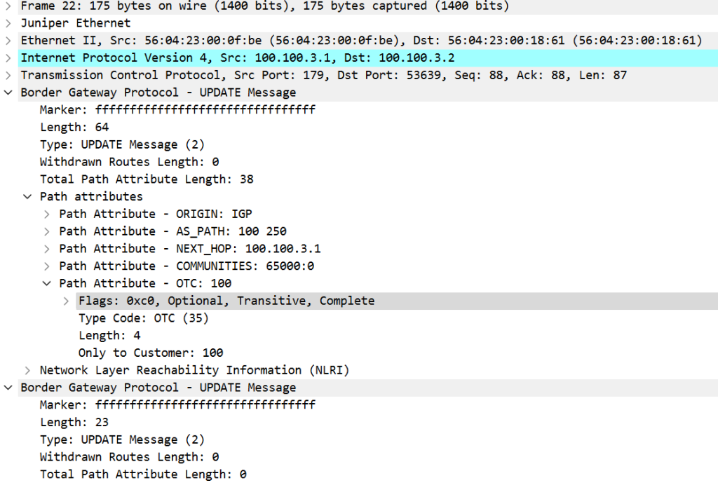 Figure 5 — BGP Role Attribute.