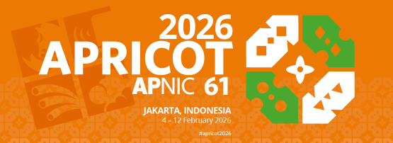 APRICOT 2026 in Jakarta, Indonesia.