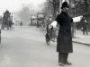 Policeman directing traffic in London, 1927