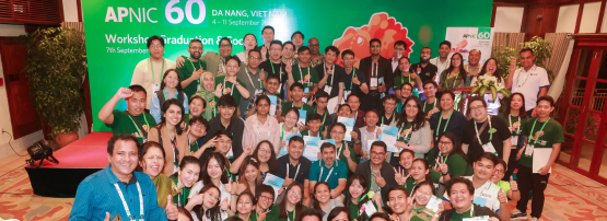 APNIC Acadamey training workshop participants at APNIC 60.