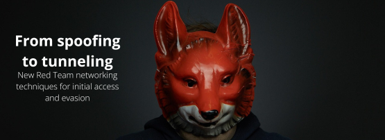 A person in a fox mask.