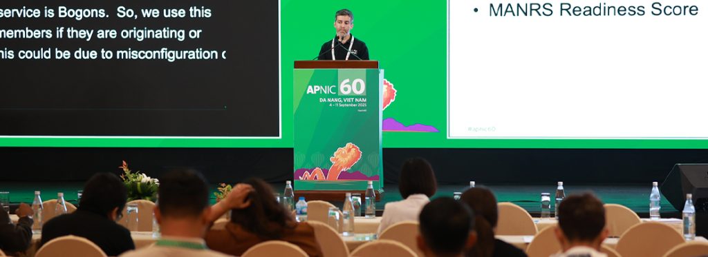 Rafael introducing this new feature during APNIC 60.