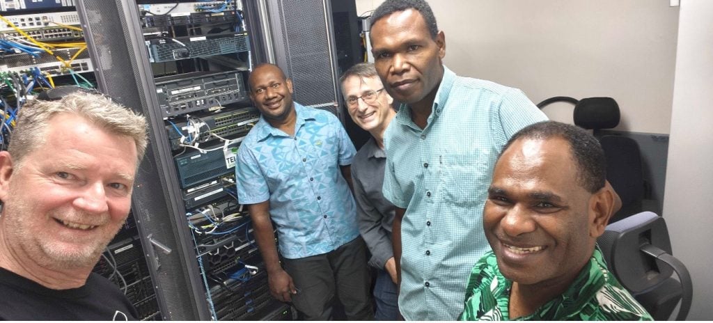 Figure 3 — The IXP upgrade in Vanuatu.