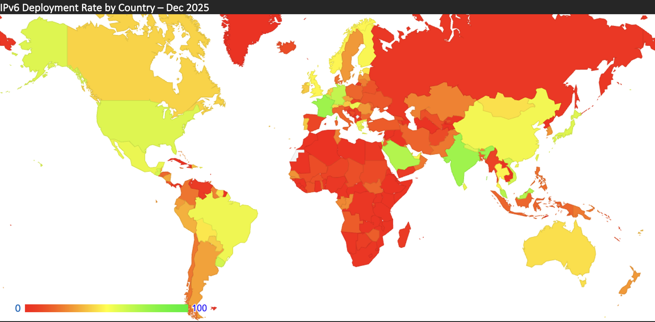 Figure 26 — IPv6 Adoption as of December 2024.