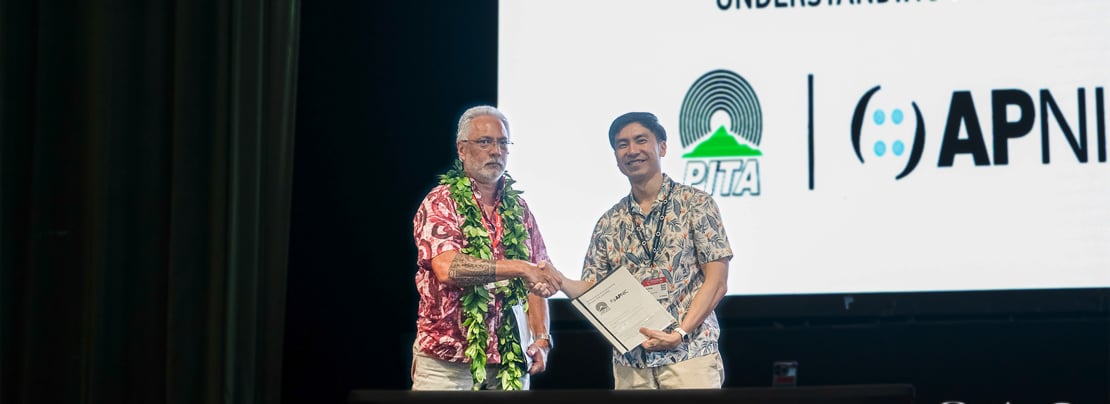 Banner image for APNIC and PITA renew MoU to strengthen cooperation in the Pacific article.