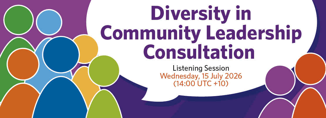 Banner image for Join the next listening session on increasing diversity in APNIC community leadership article.