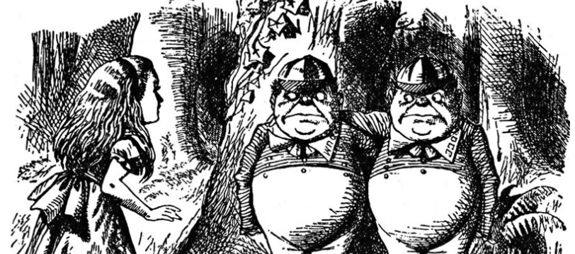 Tweedledum & Tweedledee - Sir John Tenniel (1871)