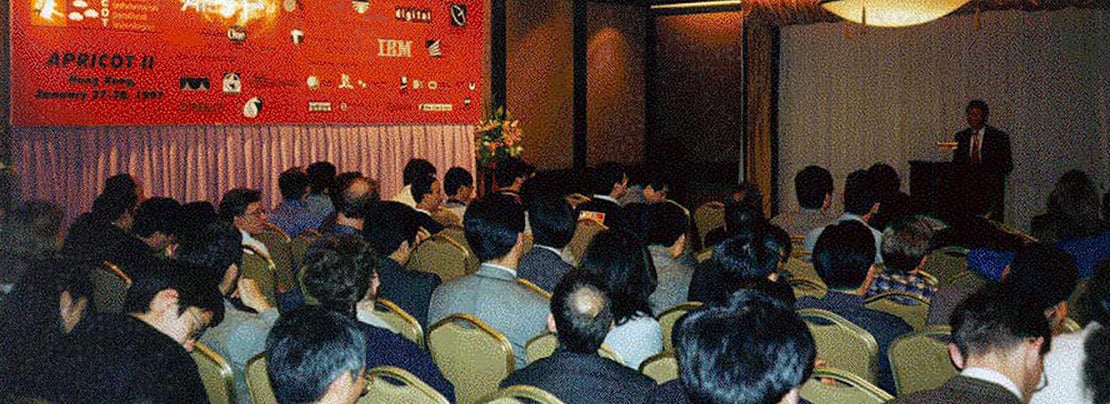 Banner image for APNIC updates conference host and location selection process article.
